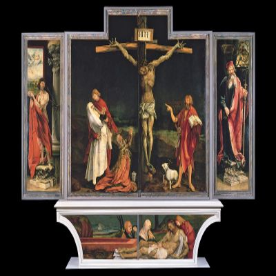100% Smooth Cotton Paper - Mathias Grunewald - The Isenheim Altarpiece/First View (1512) Photo Poster Painting Art Print - Size: 24 x 16 Inches