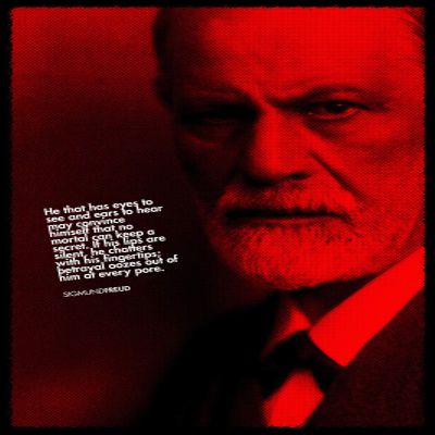 100% Smooth Cotton Paper - Sigmund Freud Art Print - Poster Quote Gift - Psychoanalysis Psychiatry Therapy - Size: 24 x 16 Inches