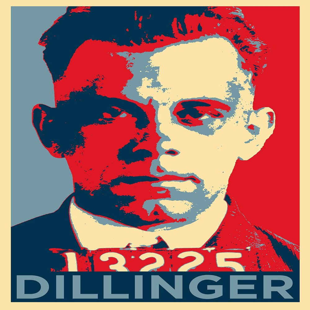 100% Smooth Cotton Paper - John Dillinger Art Print 'Hope' - Photo Poster Gift - Crime Mafia - Size: 24 x 16 Inches