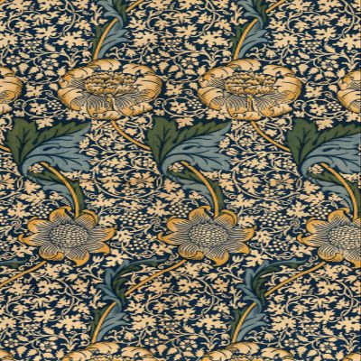 100% Smooth Cotton Paper - William Morris - Kennet (1902) Photo Poster Art Print Painting - Size: 24 x 16 Inches