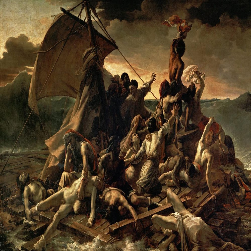 100% Smooth Cotton Paper - Theodore Gericault - The Raft of The Medusa (1819) Photo Poster Painting Art Print - Size: 24 x 16 Inches