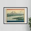 100% Smooth Cotton Paper - Hiroshige II - Hiroshige Picture Album 10 - View of Mount Fiji (1862) - Painting Photo Poster Print Art Gift Wall Decor Japan - Size: 24 x 16 Inches view 4