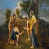 100% Smooth Cotton Paper - Nicolas Poussin - The Arcadian Shepherds (1628) Photo Poster Painting Art Print - Size: 24 x 16 Inches view 1