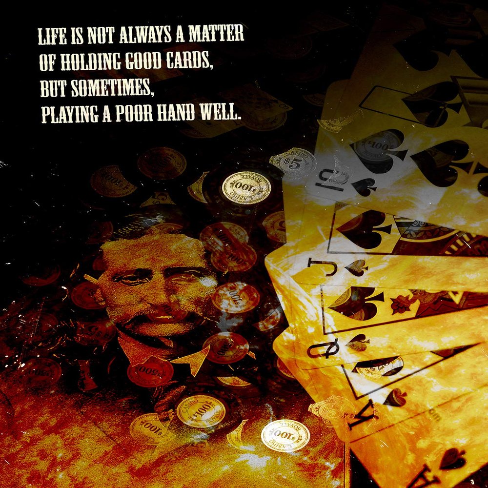100% Smooth Cotton Paper - Poker Motivational Poster 04"Life is not Always. Photo Print Art Motivation Quote Gift No Limit Texas Hold'em - Size: 24 x 16 Inches