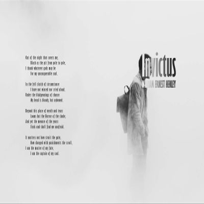 100% Smooth Cotton Paper - William Ernest Henley Poem - Invictus - The Fog and Mist - Poster Original Art Print Photo Wall Home Decor - It Matters not How Strait gait - Size: 24 x 16 Inches