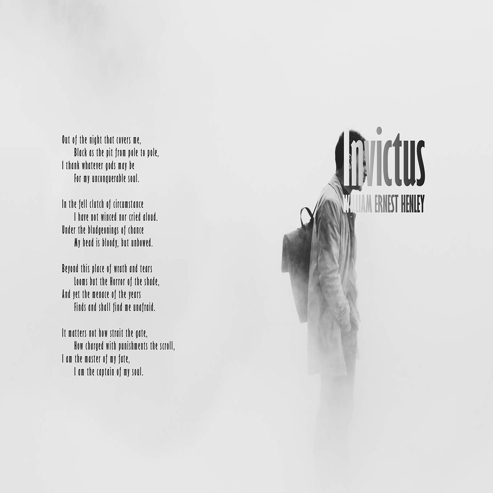 100% Smooth Cotton Paper - William Ernest Henley Poem - Invictus - The Fog and Mist - Poster Original Art Print Photo Wall Home Decor - It Matters not How Strait gait - Size: 24 x 16 Inches