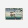 100% Smooth Cotton Paper - Tsuchiya Koitsu - Snowy Miyajima (1937) Ukiyo-e Japan Japanese Poster Painting Art Print - Size: 24 x 16 Inches view 2