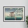 100% Smooth Cotton Paper - Tsuchiya Koitsu - Snowy Miyajima (1937) Ukiyo-e Japan Japanese Poster Painting Art Print - Size: 24 x 16 Inches view 4