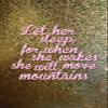 100% Smooth Cotton Paper - Let her Sleep for When she Wakes she Will Move Mountains - Motivational Print Photo Poster Quote - Size: 24 x 16 Inches view 1