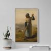 100% Smooth Cotton Paper - Jean-Francois Millet - Woman with a Rake (1857) - Reproduction of a Painting - Photo Poster Print Art Gift - Jean-Franois - Size: 24 x 16 Inches view 4