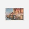 100% Smooth Cotton Paper - Hiroshi Yoshida - Ghat in Varanasi (1931) Photo Poster Painting Art Print - Size: 24 x 16 Inches view 2