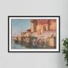 100% Smooth Cotton Paper - Hiroshi Yoshida - Ghat in Varanasi (1931) Photo Poster Painting Art Print - Size: 24 x 16 Inches view 4