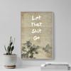 100% Smooth Cotton Paper - Zen Motivation 10"Let That sh*t go Poster Photo Art Print Buddhism Spirituality Meditation Quote - Size: 24 x 16 Inches view 4