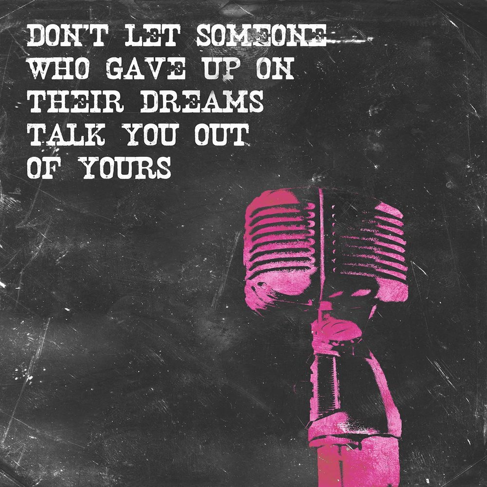 100% Smooth Cotton Paper - Singing Motivational Poster 09"Dreams Photo Print Art Motivation Quote Gift Opera Voice Music Success - Size: 24 x 16 Inches