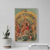 100% Smooth Cotton Paper - Shri Shri Durga with Mahisha Trisula Lakshmi Saraswati (1890) - Painting Photo Poster Print Art Gift Home Wall Decor - Hindu God - Size: 24 x 16 Inches view 4