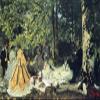 100% Smooth Cotton Paper - Claude Monet - Luncheon on The Grass (1865) - Painting Photo Poster Print Art Gift - Oscar French Impressionist Impressionism - Size: 24 x 16 Inches view 1