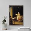 100% Smooth Cotton Paper - Jean Huber - Voltaire at his Rising in Ferney Dictating to his Secretary Collini (1772) Photo Poster Painting Art Print - Size: 24 x 16 Inches view 4