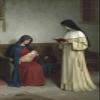 100% Smooth Cotton Paper - Edmund Leighton - Maternity (1917) Photo Poster Painting Art Print - Size: 24 x 16 Inches view 1