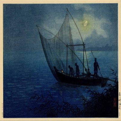 100% Smooth Cotton Paper - Tsuchiya Koitsu - Morigasaki Coast (1930) Ukiyo-e Japan Japanese Poster Painting Art Print - Size: 24 x 16 Inches