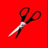 100% Smooth Cotton Paper - Scissors REDJECT - Art Print Poster Gift Retro - Stationary Cutting Crafts Lover - Size: 24 x 16 Inches view 1