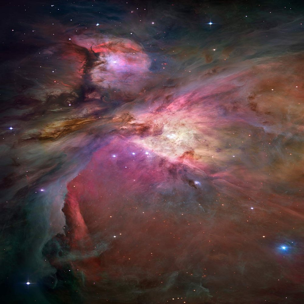 100% Smooth Cotton Paper - Orion Nebula (No Text)- Painting Photo Poster Print Art Gift Wall Home Decor - Space Stars Astromony Burst Nebulae Intergalactic Galaxy - Size: 24 x 16 Inches