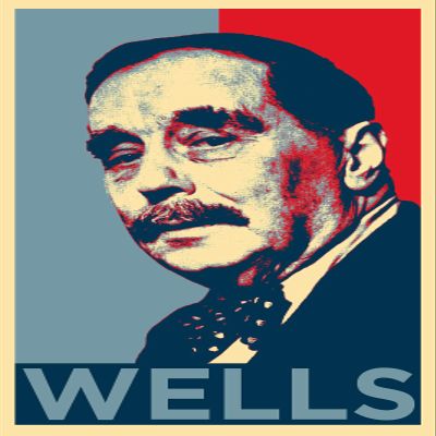 100% Smooth Cotton Paper - H. G. Wells Art Print 'Hope' - Photo Poster Gift - HG Welles - Size: 24 x 16 Inches