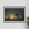 100% Smooth Cotton Paper - Ivan Aivazovsky - The Galata Tower by Moonlight (1845) Photo Poster Painting Art Print - Size: 24 x 16 Inches view 4