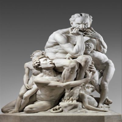 100% Smooth Cotton Paper - Jean Baptiste Carpeaux - Ugolino and his Sons/Statue (1867) - Art Print Painting Poster Gift Photo Wall Home Decor - Dante's Inferno - Size: 24 x 16 Inches