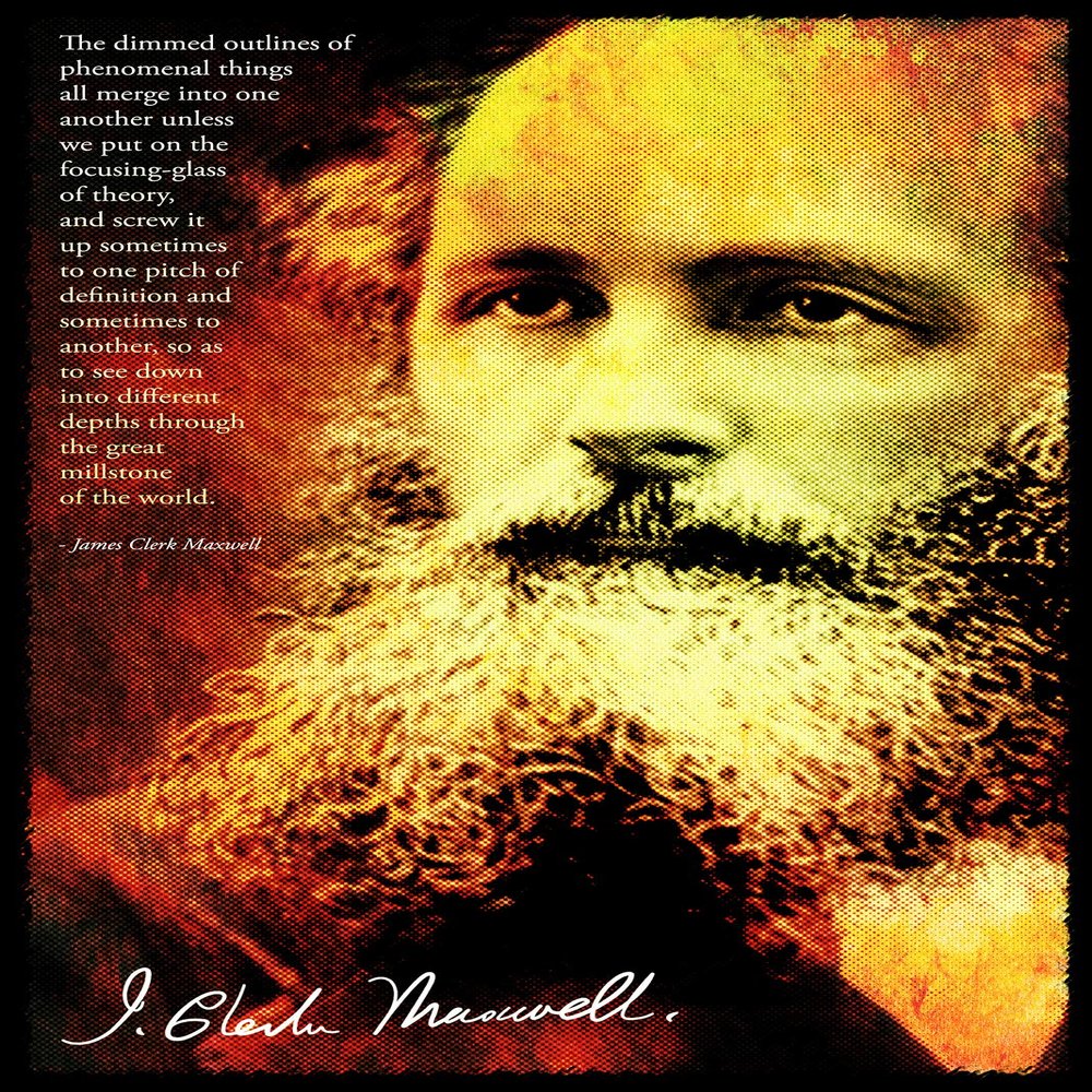 100% Smooth Cotton Paper - James Clerk Maxwell Art Print Photo Poster Gift - Size: 24 x 16 Inches