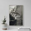 100% Smooth Cotton Paper - William Ernest Henley Poem - Invictus - Ship in Storm #2 - Poster Original Art Print Photo Wall Home Decor - I am The Captain of My Soul - Size: 24 x 16 Inches view 4