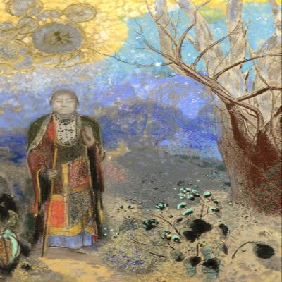100% Smooth Cotton Paper - Odilon Redon - The Buddha 2 (1906) Photo Poster Painting Art Print - Size: 24 x 16 Inches
