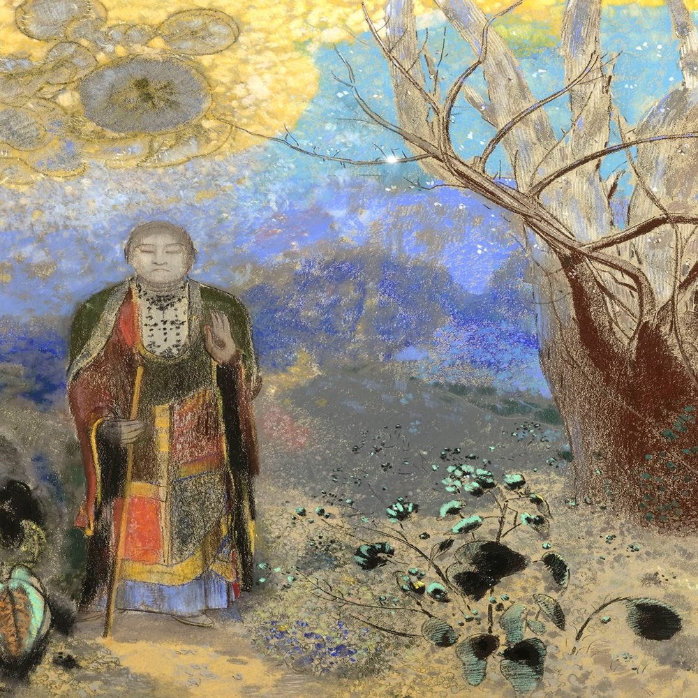 100% Smooth Cotton Paper - Odilon Redon - The Buddha 2 (1906) Photo Poster Painting Art Print - Size: 24 x 16 Inches