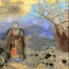 100% Smooth Cotton Paper - Odilon Redon - The Buddha 2 (1906) Photo Poster Painting Art Print - Size: 24 x 16 Inches view 1