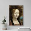 100% Smooth Cotton Paper - Leonardo da Vinci - Ginevra de Benci (1474) - Painting Photo Poster Print Art Gift Home Wall Decor - Florentine Aristocrat - Size: 24 x 16 Inches view 4