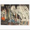 100% Smooth Cotton Paper - Utagawa Kuniyoshi - Takiyasha The Witch and The Skeleton Spectre (18th Century) - Painting Photo Poster Print Art Gift Japan Japanese - Size: 24 x 16 Inches view 1