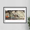 100% Smooth Cotton Paper - Utagawa Kuniyoshi - Takiyasha The Witch and The Skeleton Spectre (18th Century) - Painting Photo Poster Print Art Gift Japan Japanese - Size: 24 x 16 Inches view 4