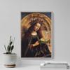 100% Smooth Cotton Paper - Jan Van Eyck - The Virgin Mary (1429) - Reproduction of a Painting - Photo Poster Print Art Gift - Size: 24 x 16 Inches view 4
