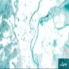 100% Smooth Cotton Paper - Lyon, France Original Map Design Blue Stroke - Art Print Poster Photo Gift - Size: 24 x 16 Inches view 1