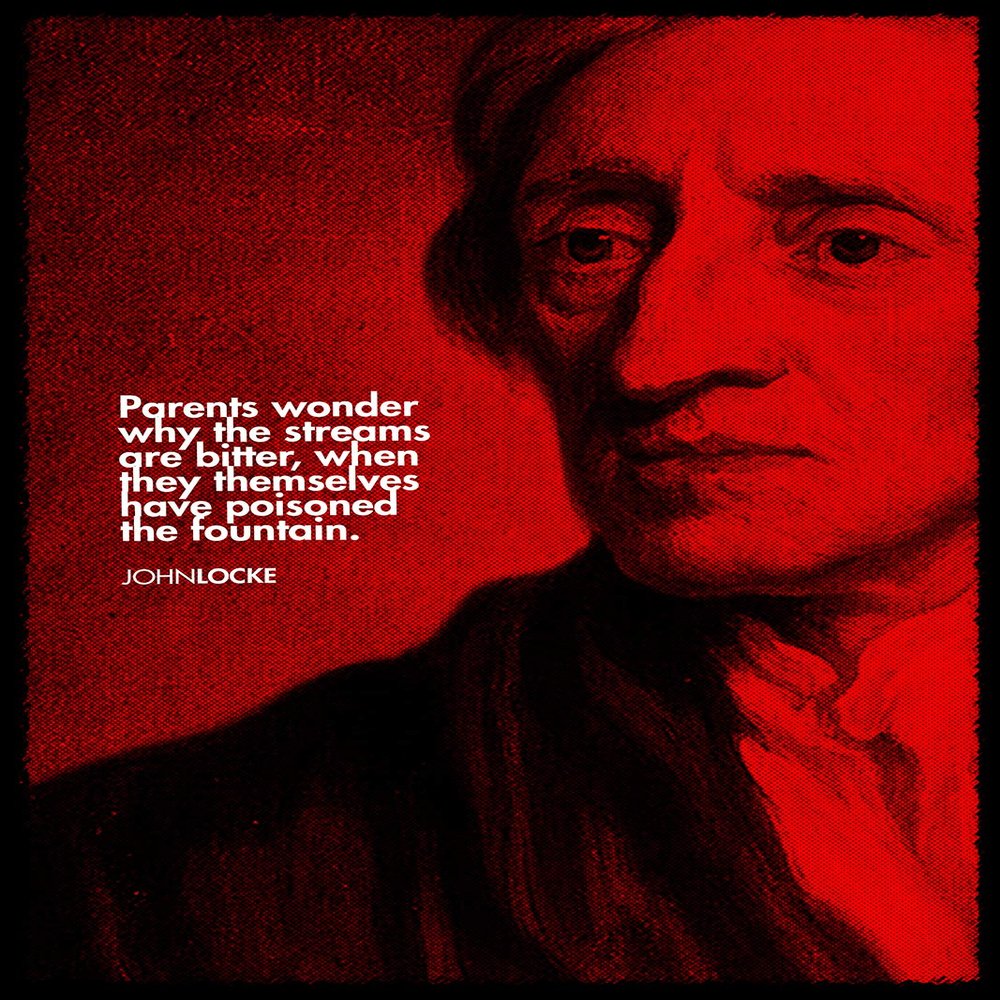 100% Smooth Cotton Paper - John Locke Art Print - Poster Quote Gift - Size: 24 x 16 Inches
