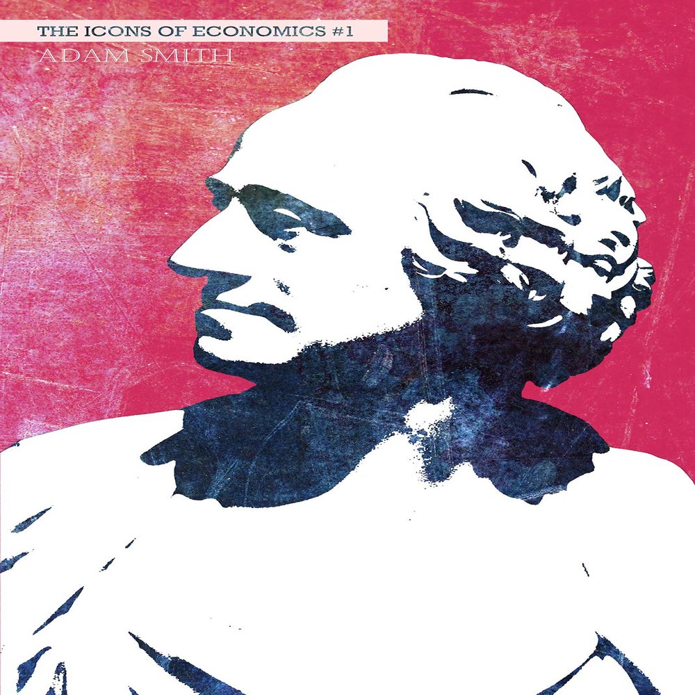 100% Smooth Cotton Paper - Adam Smith Art Print - The Icons of Economics - #1 of 10 - Photo Poster Gift - Size: 24 x 16 Inches