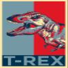 100% Smooth Cotton Paper - Tyrannosaurus Rex Art Print 'Hope' - Photo Poster Gift - T-Rex Dinosaur - Size: 24 x 16 Inches view 1