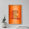 100% Smooth Cotton Paper - Work Hard and Stay Humble 2 (Orange) - Motivational Print Photo Poster Quote - Art - Size: 24 x 16 Inches view 4