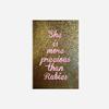 100% Smooth Cotton Paper - She is More Precious Than Rubies - Adorable Print Photo Poster Quote - Proverbs 3:15 Bible Verse Wall Decor - Size: 24 x 16 Inches view 2