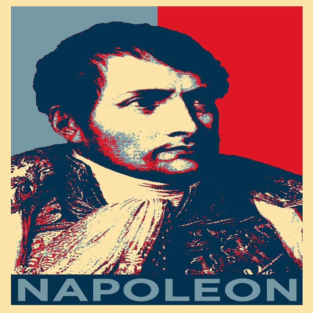 100% Smooth Cotton Paper - Napoleon Bonaparte Art Print 'Hope' - Photo Poster Gift - Size: 24 x 16 Inches