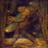 100% Smooth Cotton Paper - William Blake - The Ghost of a Flea (1820) - Painting Photo Poster Print Art Gift Home Wall Decor - Creepy Horror Monster - Size: 24 x 16 Inches view 1