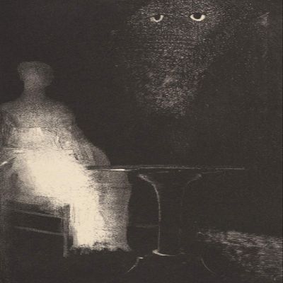 100% Smooth Cotton Paper - Odilon Redon - Before I Saw The Vaporous Contours of a Human Form (1896) - Reproduction of a Painting - Photo Poster Print Art Gift - Size: 24 x 16 Inches