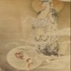 100% Smooth Cotton Paper - Kano Hogai - God and The Baby and The Umbilical Cord (1883) Photo Poster Painting Art Print - Size: 24 x 16 Inches view 1