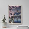 100% Smooth Cotton Paper - Tsuchiya Koitsu - Ueno Park or Geisha and Cherry Tree (1935) Ukiyo-e Japan Japanese Poster Painting Art Print - Size: 24 x 16 Inches view 4