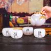 Tea Set Enamel Jade Kung Fu Tea Set Service for 6 White Jade Cup Coffee Set Afternoon Tea Pot Business Gift for Home Housewarming Christmas'S Day Women Tea Party Sets Gift,A view 2