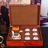 Tea Set Enamel Jade Kung Fu Tea Set Service for 6 White Jade Cup Coffee Set Afternoon Tea Pot Business Gift for Home Housewarming Christmas'S Day Women Tea Party Sets Gift,A view 3